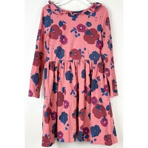 Tea Collection Girls Dress Floral Pink Long Sleeve Twirl Size 6